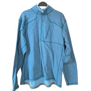 5.11 Tactical Mens 1/2 Zip Sweatshirt Pullover outdoors casual golf XL Blue prep